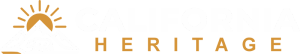 California heritage logo white