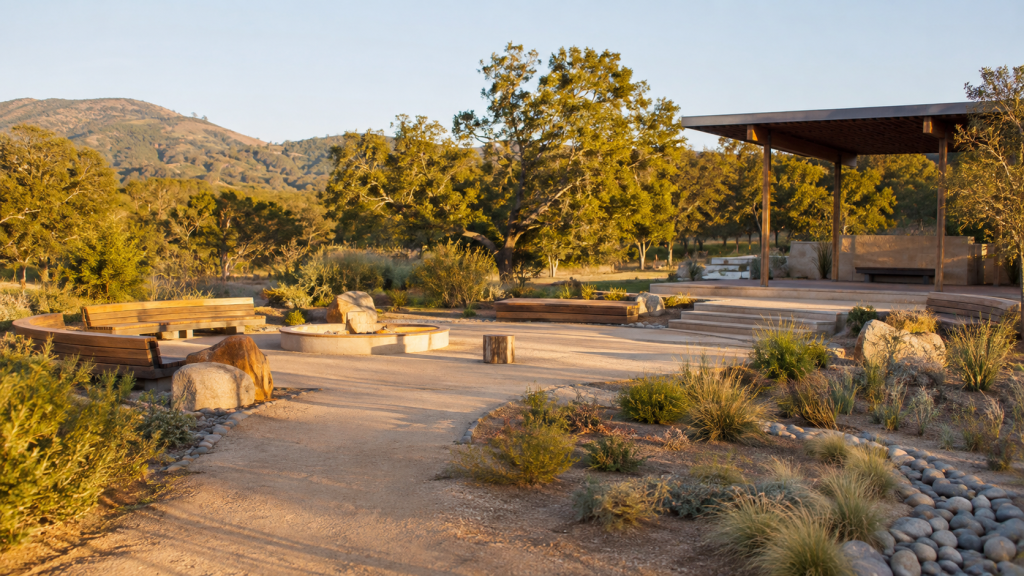 Native California cultural gathering space inspired by land stewardship and community