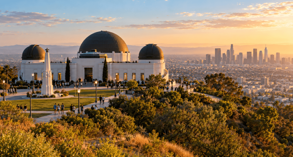 Golden Hour Over the City Observatory
