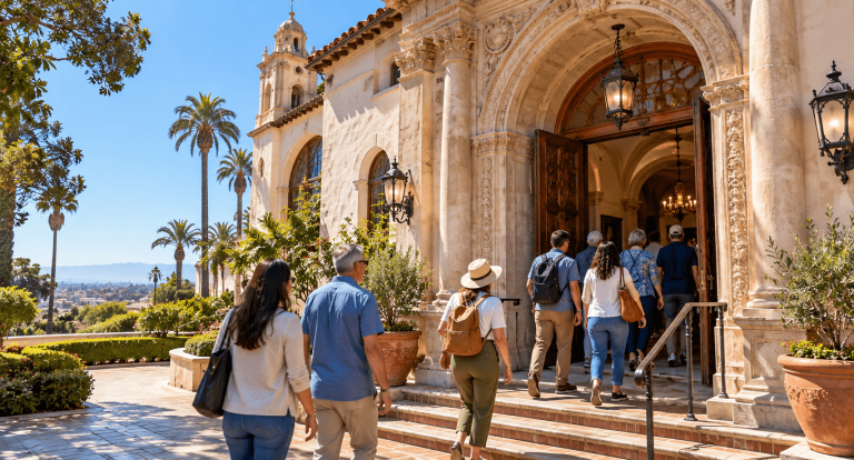Mediterranean Courtyard Entrance Tour